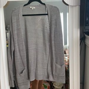 Grey Knit Cardigan